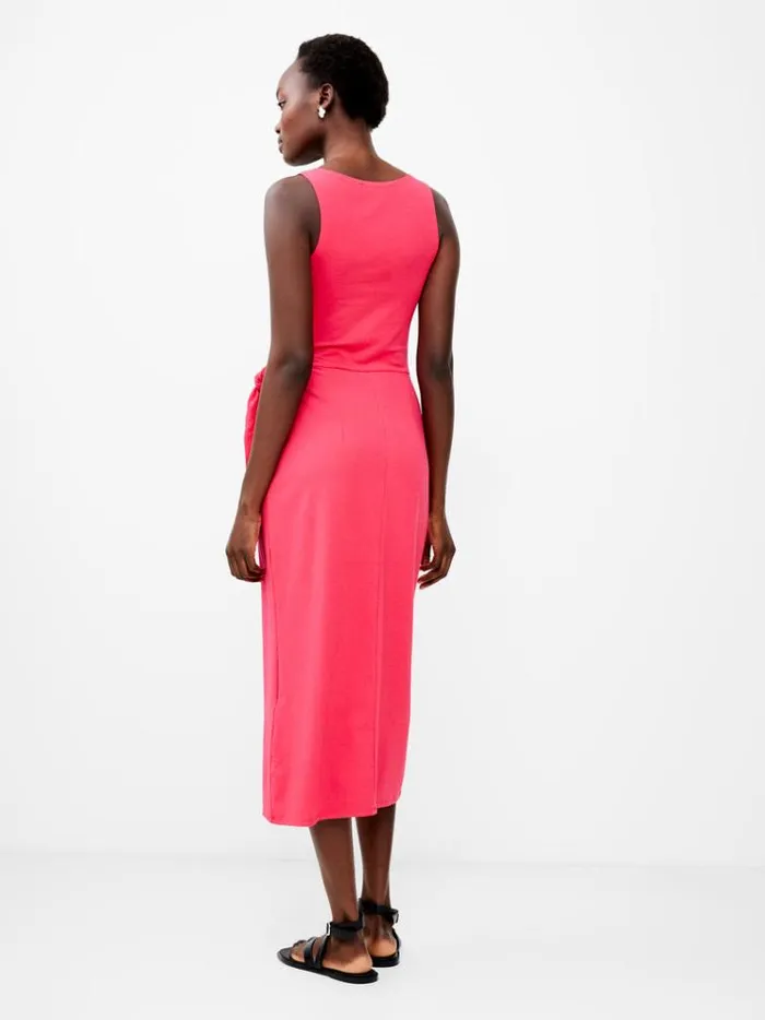 French Connection Dresses Zena Jersey Wrap Midi Dress Azalea 8211 Woman