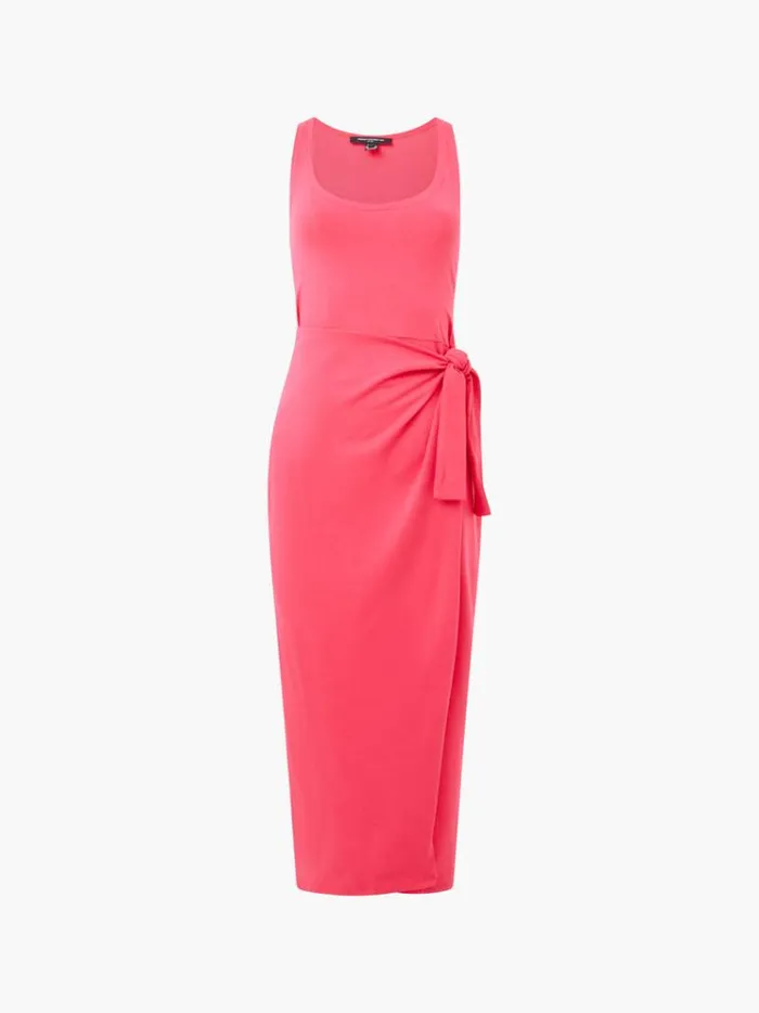 French Connection Dresses Zena Jersey Wrap Midi Dress Azalea 8211 Woman