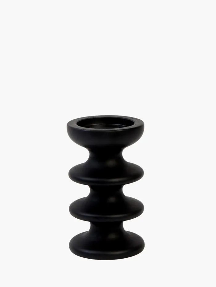 French Connection Home Accessories Zulf Candle Holder Black 8211 Home