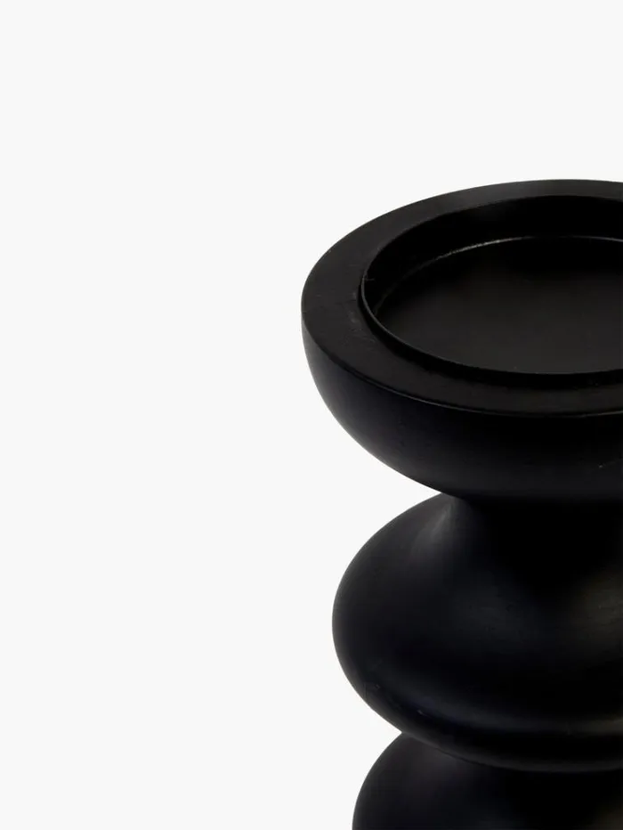 French Connection Home Accessories Zulf Candle Holder Black 8211 Home