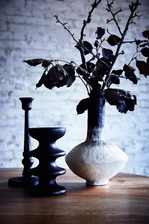 French Connection Home Accessories Zulf Candle Holder Black 8211 Home