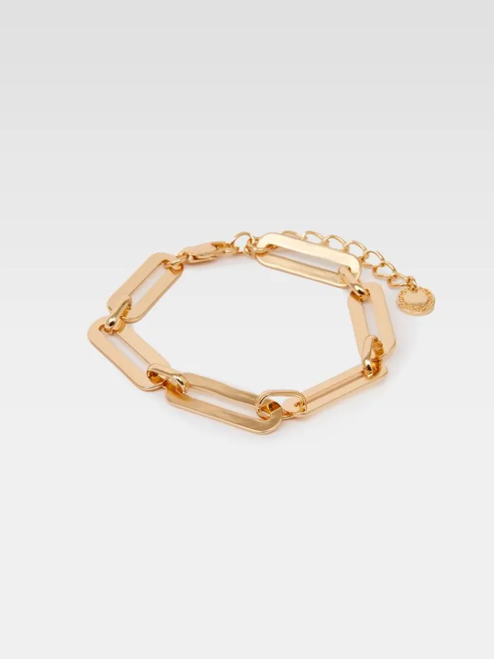 French Connection Jewellery Chain Link Bracelet Gold 8211 Woman