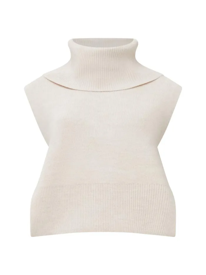 French Connection Jumpers and Cardigans Knitted Cloak Oatmeal 8211 Woman