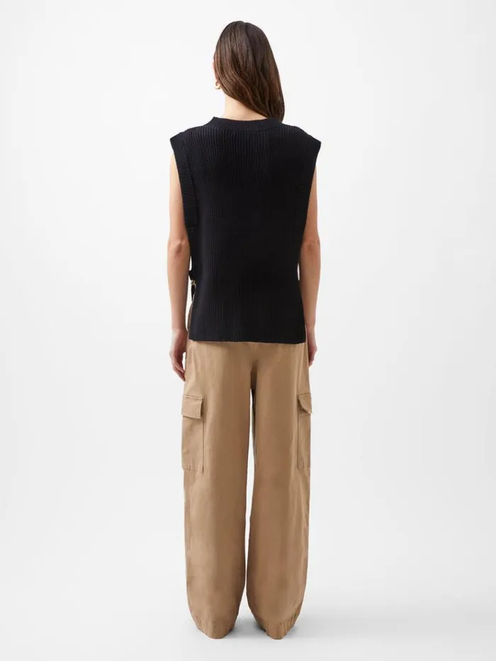 French Connection Jumpers and Cardigans Lottie Hardware Tabard Blackout 8211 Woman