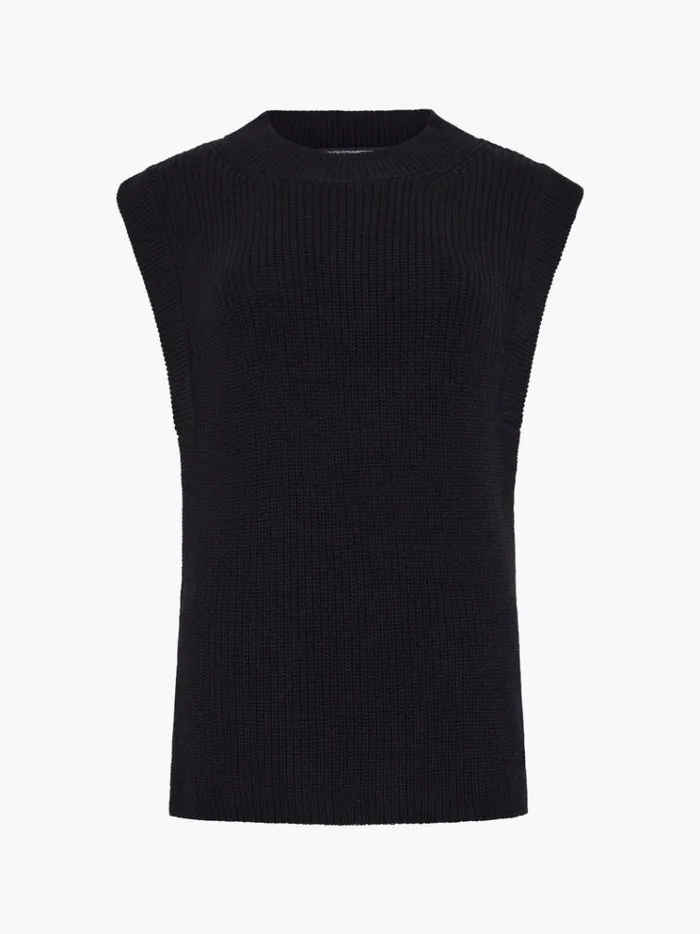 French Connection Jumpers and Cardigans Lottie Hardware Tabard Blackout 8211 Woman