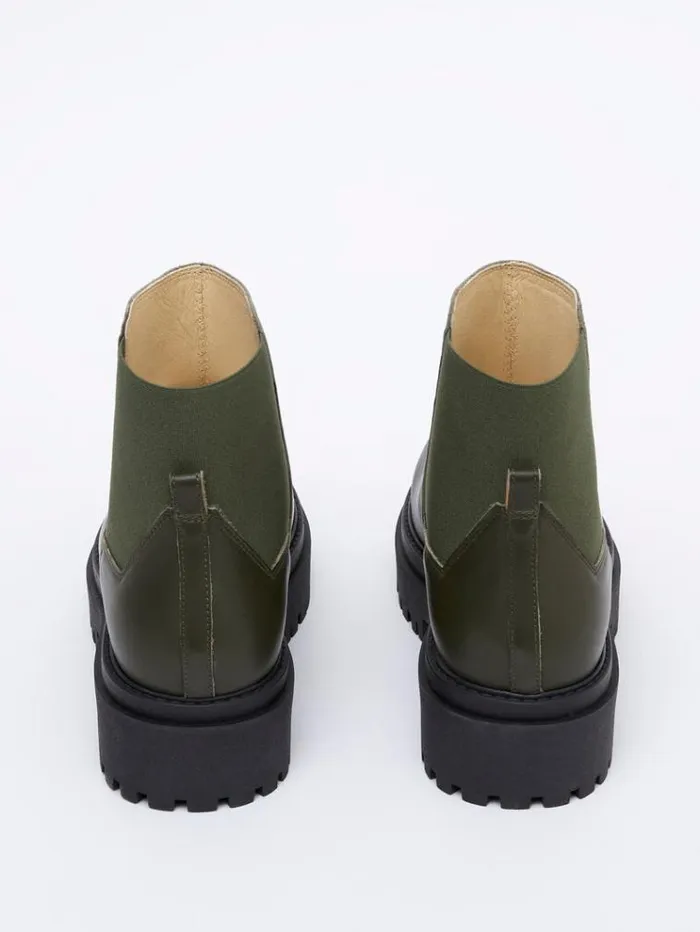 French Connection Shoes Olana Chelsea Boots Olive Green 8211 Woman