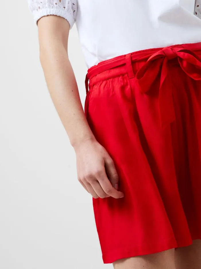 French Connection Skirts and Shorts Drapey Tie Shorts Poppy 8211 Woman