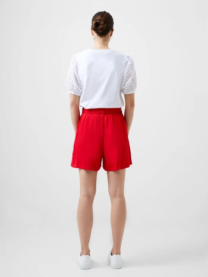 French Connection Skirts and Shorts Drapey Tie Shorts Poppy 8211 Woman