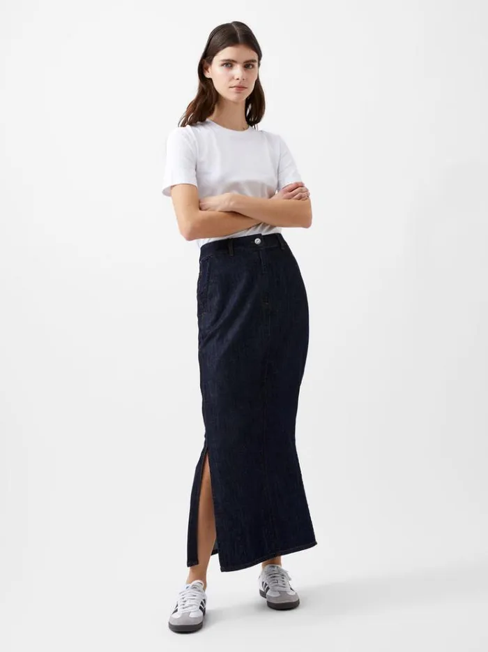 French Connection Skirts and Shorts Finley Denim Maxi Skirt Indigo 8211 Woman
