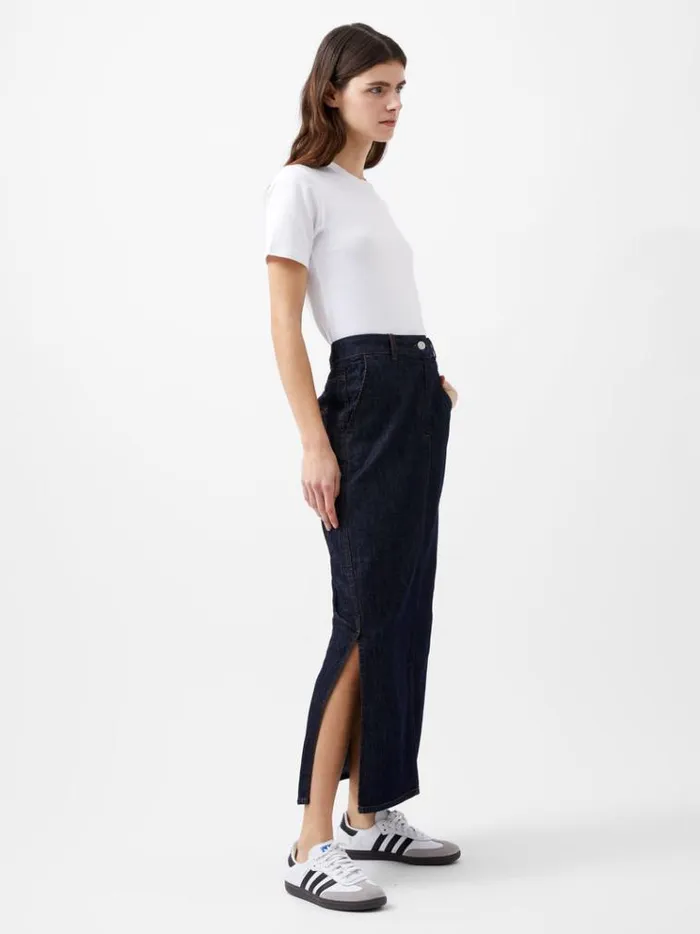 French Connection Skirts and Shorts Finley Denim Maxi Skirt Indigo 8211 Woman