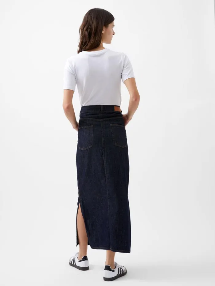 French Connection Skirts and Shorts Finley Denim Maxi Skirt Indigo 8211 Woman