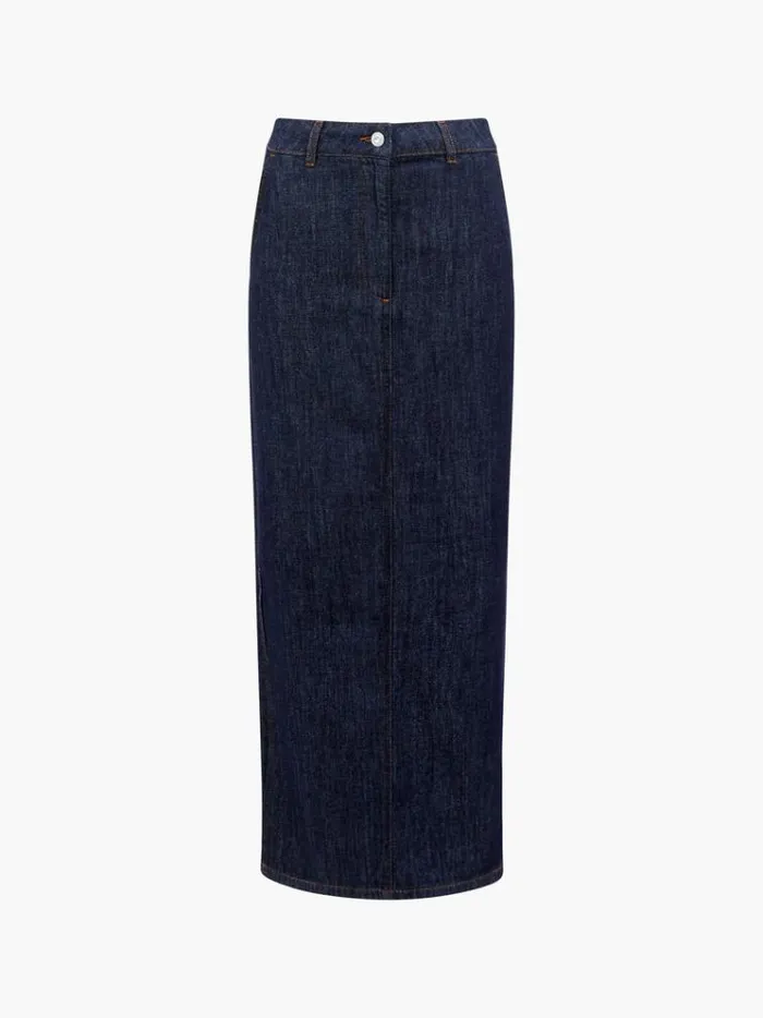 French Connection Skirts and Shorts Finley Denim Maxi Skirt Indigo 8211 Woman