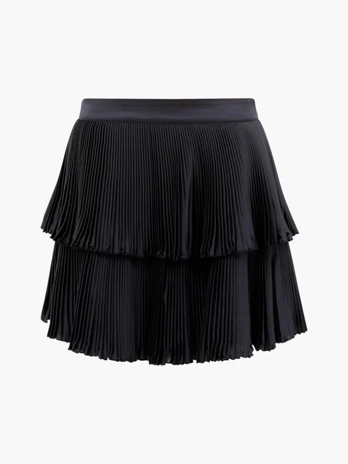 French Connection Skirts and Shorts Ilsa Pleated Mini Skirt Blackout 8211 Woman