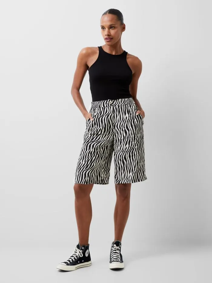 French Connection Skirts and Shorts Seine Eco Delphine Shorts Blackoutclassic C 8211 Woman