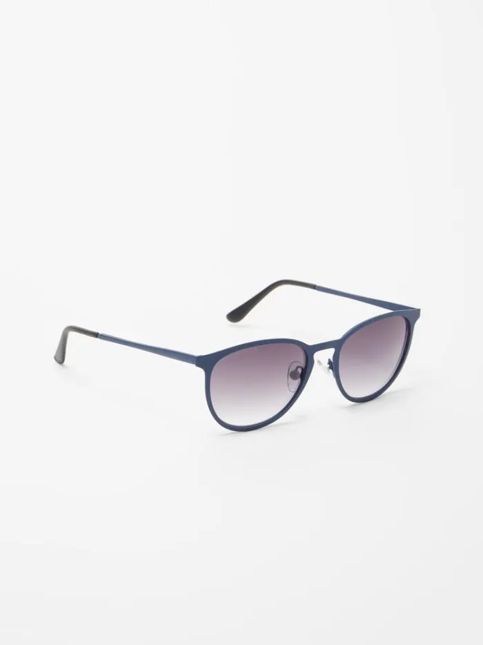 French Connection Sunglasses Preppy Round Sunglasses Utility Blue 8211 Man