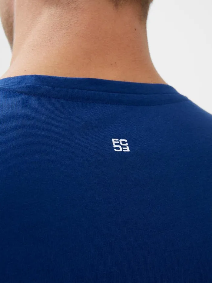 French Connection TShirts and Polo Shirts Organic Turntable Graphic TShirt Navy 8211 Man