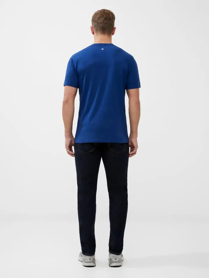 French Connection TShirts and Polo Shirts Organic Turntable Graphic TShirt Navy 8211 Man