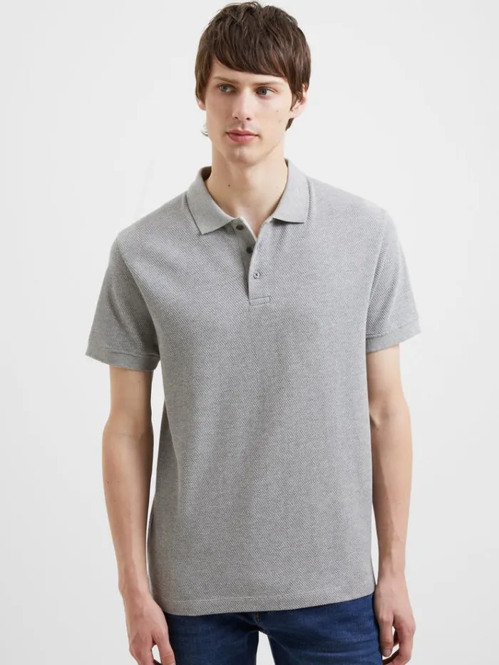 French Connection TShirts and Polo Shirts Popcorn Polo Shirt Light Grey Mel 8211 Man French Connection TShirts and Polo Shirts Popcorn Polo Shirt Light Grey Mel 8211 Man
