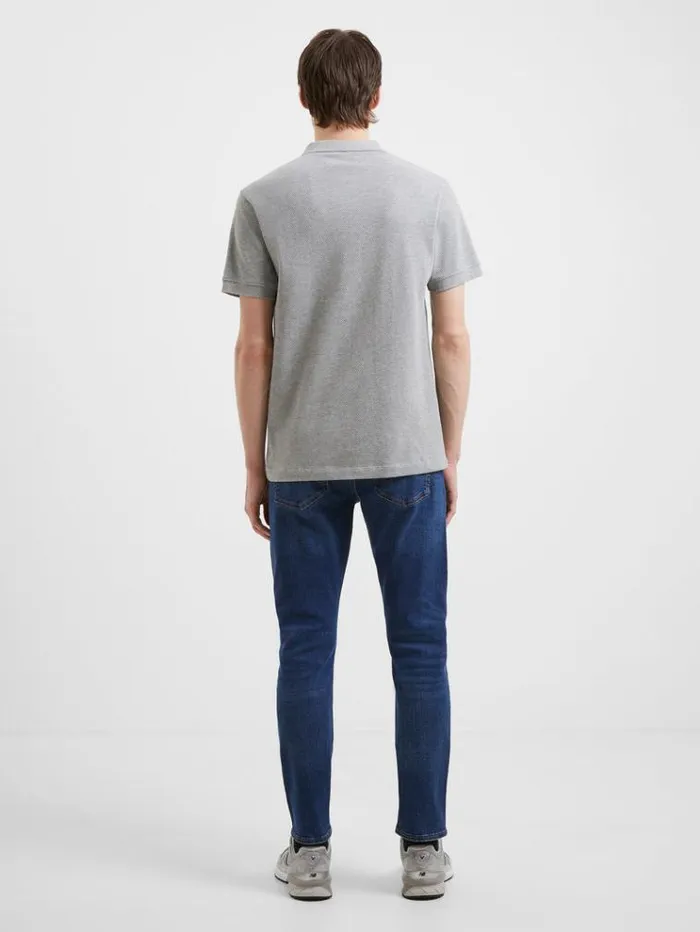 French Connection TShirts and Polo Shirts Popcorn Polo Shirt Light Grey Mel 8211 Man