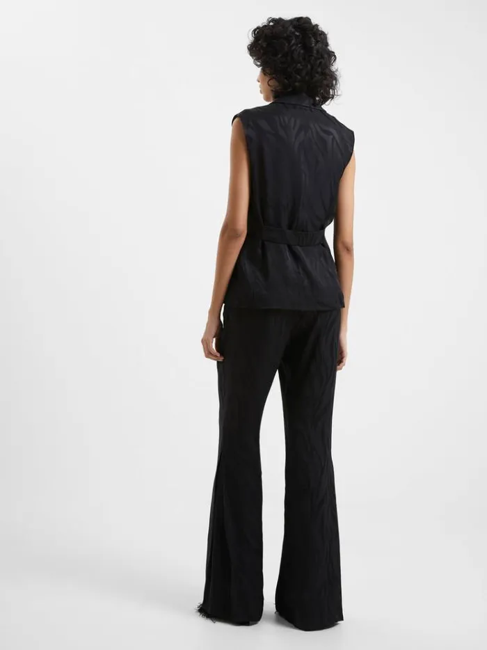 French Connection Trousers Aba Eco Satin Trousers Blackout 8211 Woman