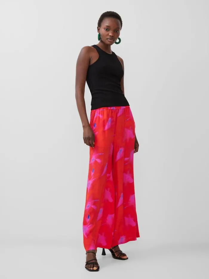 French Connection Trousers Christy Eco Delphine Trousers Raspberry Soraurora 8211 Woman