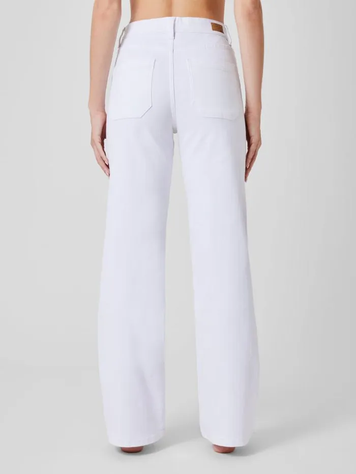 French Connection Trousers Denim Stretch Wide Leg Jeans 34 Inch White 8211 Woman