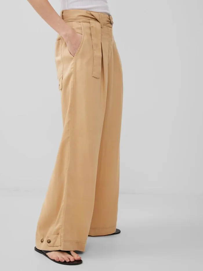 French Connection Trousers Elkie Twill Trousers Biscotti 8211 Woman