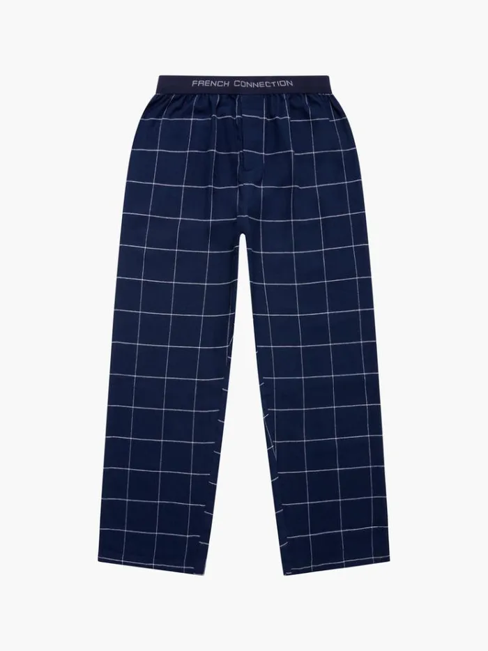 French Connection Trousers French Connection Pj Flannel Pants Marinewhite 8211 Man