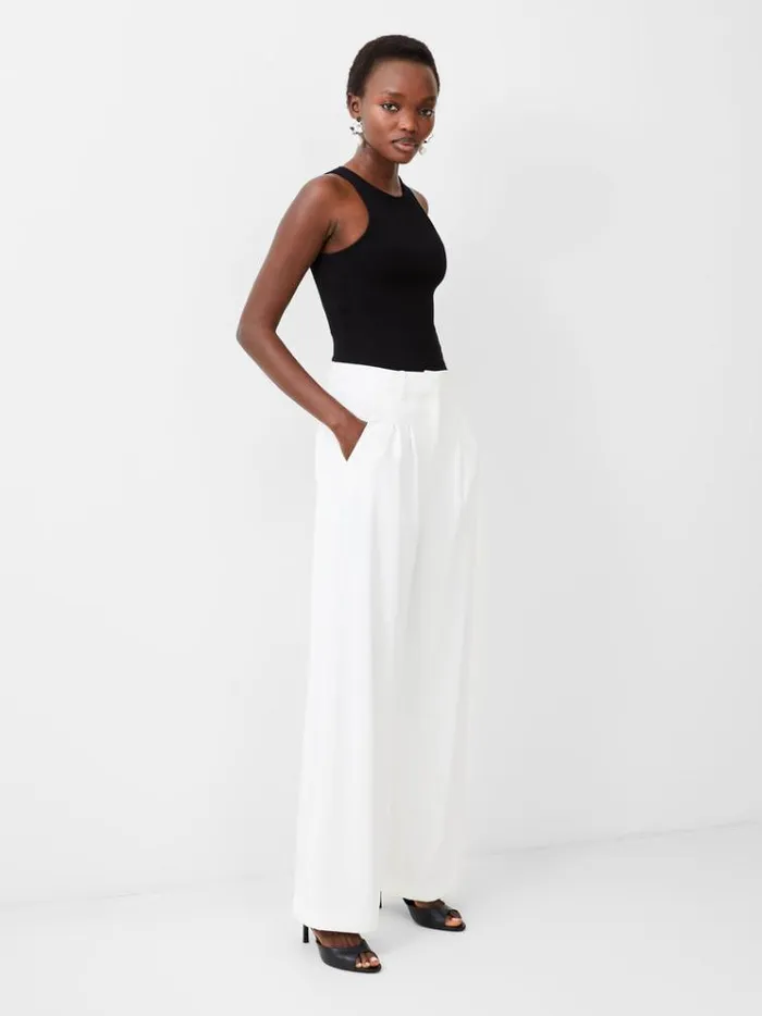 French Connection Trousers Harrie Tailored Trousers Porcelain Cream 8211 Woman