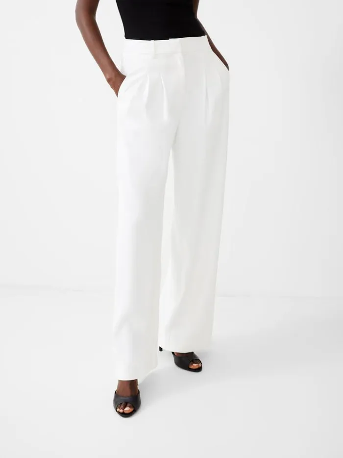 French Connection Trousers Harrie Tailored Trousers Porcelain Cream 8211 Woman