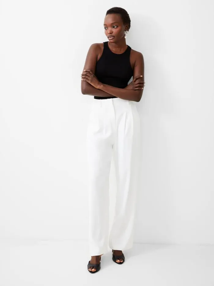 French Connection Trousers Harrie Tailored Trousers Porcelain Cream 8211 Woman