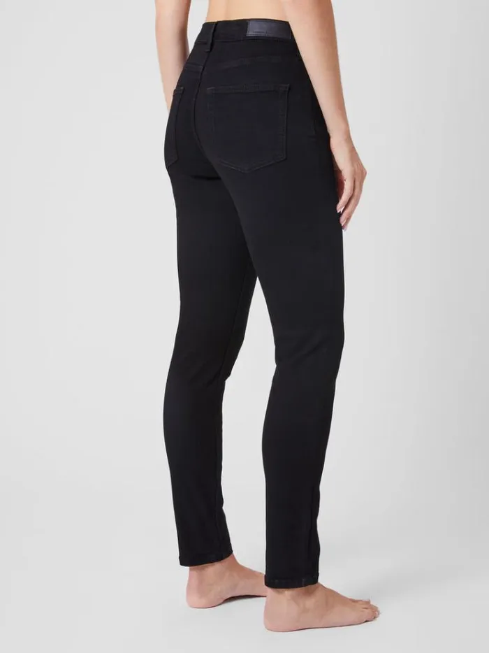 French Connection Trousers Soft Stretch Denim High Rise Skinny Jeans 30 Inch Black 8211 Woman