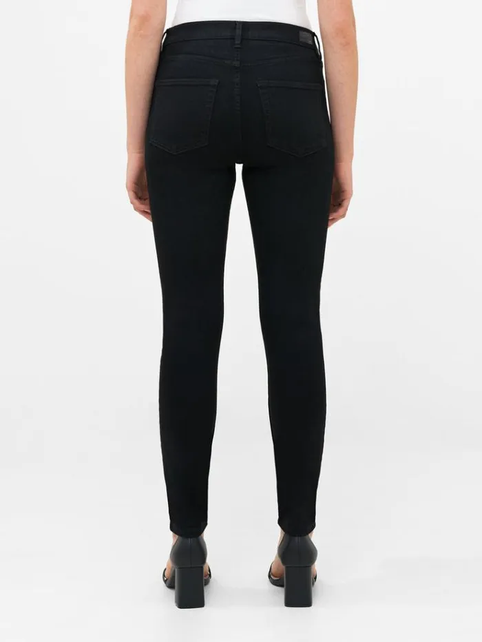 French Connection Trousers Soft Stretch Denim High Rise Skinny Jeans 30 Inch Black 8211 Woman