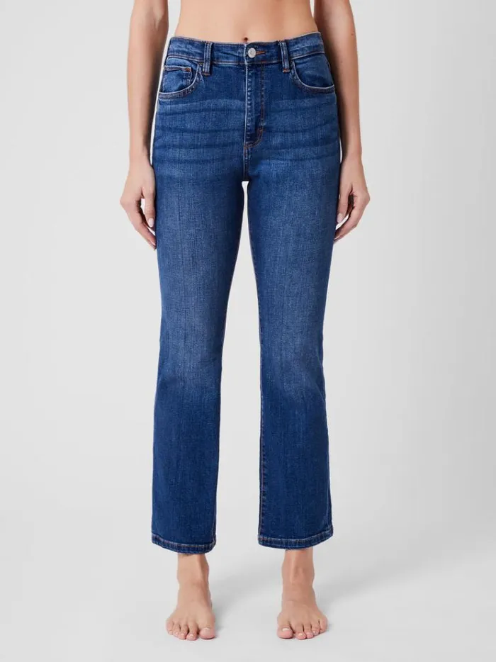 French Connection Trousers Stretch Denim Bootcut Ankle Length Jeans 30 Inch Vintage Mid Wash 8211 Woman