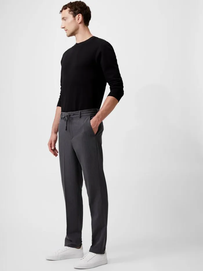 French Connection Trousers Stretch Knitted Trousers Black 8211 Man