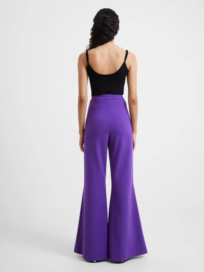 French Connection Trousers Whisper Flare Trousers Cobalt Violet 8211 Woman