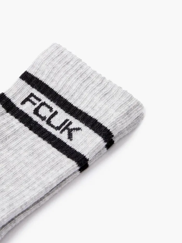 French Connection Underwear and Socks 3 Pack Fcuk Sports Stripe Socks Multi 2 8211 Woman