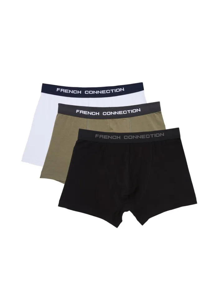 French Connection Underwear and Socks 3 Pack French Connection Boxers Whiteolive Gnblack 8211 Man French Connection Underwear and Socks 3 Pack French Connection Boxers Whiteolive Gnblack 8211 Man