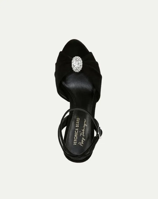 Genevieve PeepToe Sandal Black Women Veronica Beard Shoes Genevieve PeepToe Sandal Black Women Veronica Beard Shoes
