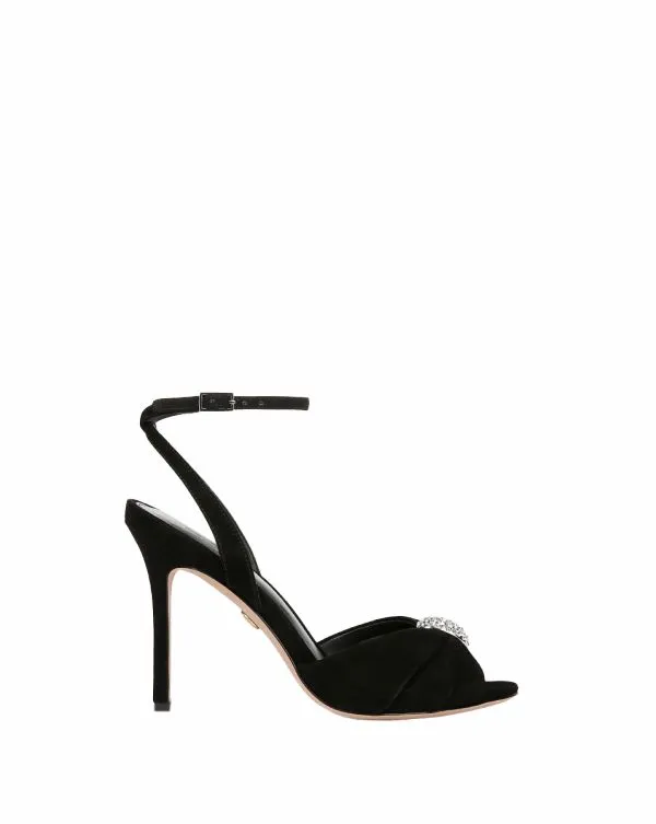 Genevieve PeepToe Sandal Black Women Veronica Beard Shoes Genevieve PeepToe Sandal Black Women Veronica Beard Shoes
