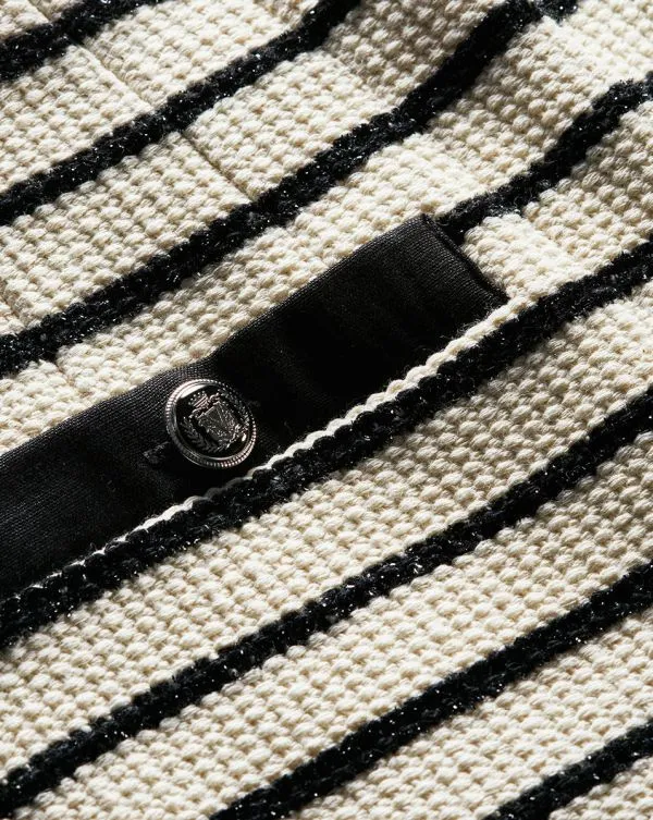 Gershwin Striped Short Ivoryandblack Women Veronica Beard Skirts and Shorts