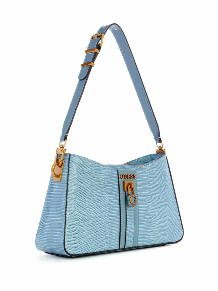 Ginevra Elite Shoulder Bag Light Denim Women Handbags GUESS Ginevra Elite Shoulder Bag Light Denim Women Handbags GUESS
