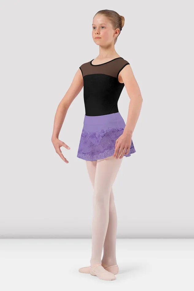 Girls Alina Lace Pull On Skirt Lilac Children Skirts and Tutus Bloch