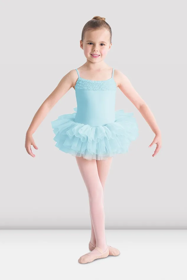 Girls Desdemona Tutu Leotard Pastel Blue Dresses Bloch Children