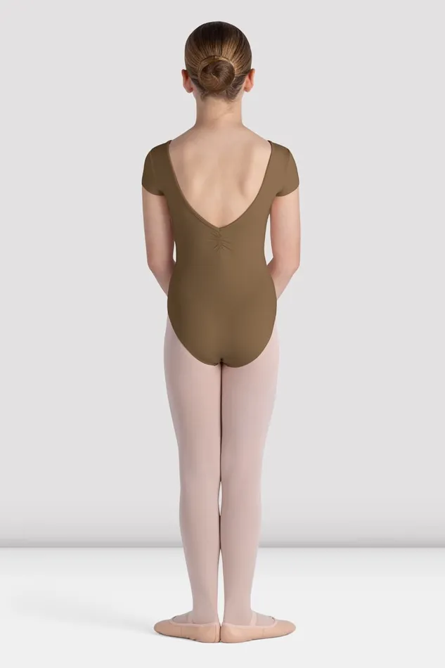 Girls Piper Cap Sleeve Leotard Almond Leotards Bloch Children Girls Piper Cap Sleeve Leotard Almond Leotards Bloch Children