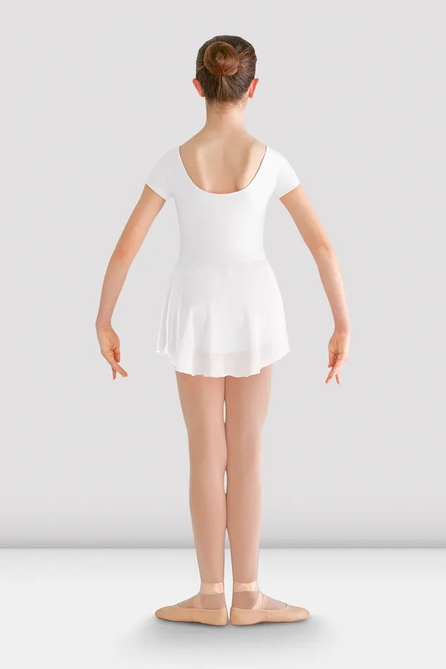 Girls Prisha Short Sleeve Skirted Leotard White Dresses Bloch Children