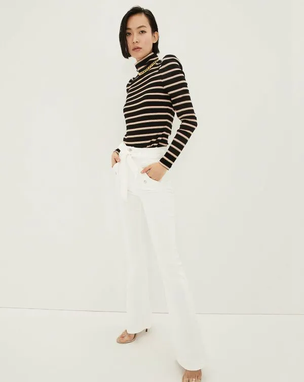 Giselle SkinnyFlare Jean White Women Veronica Beard Jeans