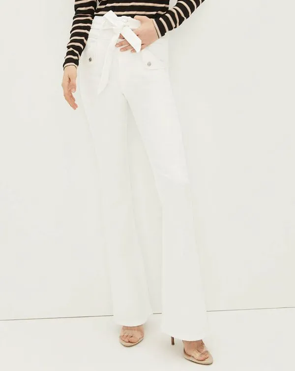 Giselle SkinnyFlare Jean White Women Veronica Beard Jeans