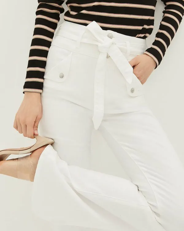 Giselle SkinnyFlare Jean White Women Veronica Beard Jeans