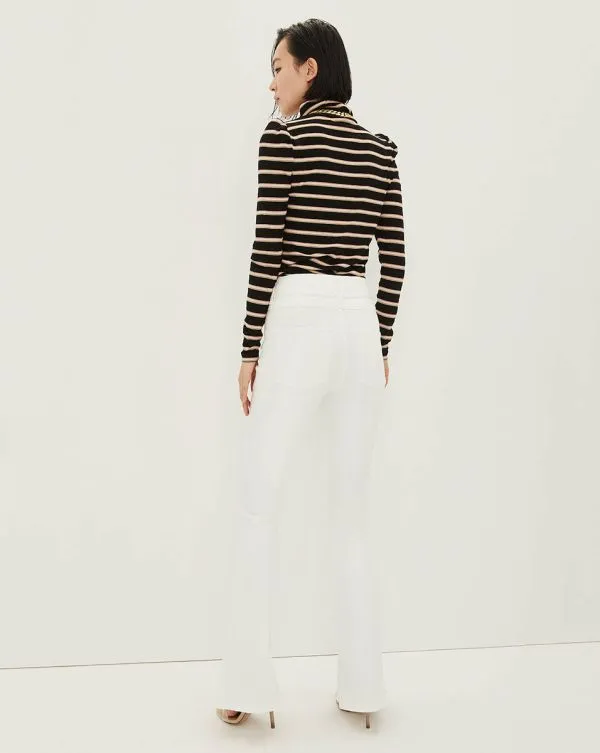 Giselle SkinnyFlare Jean White Women Veronica Beard Jeans